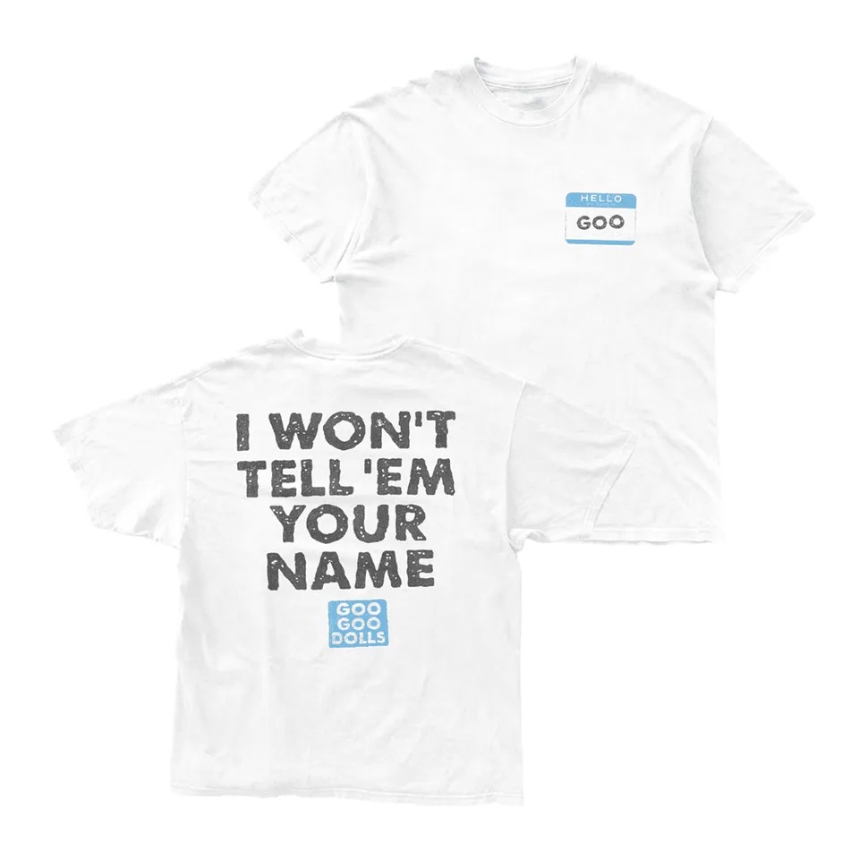 Sports Equipment With Names - T-shirt Bianca con Stampa Semplice Goo
