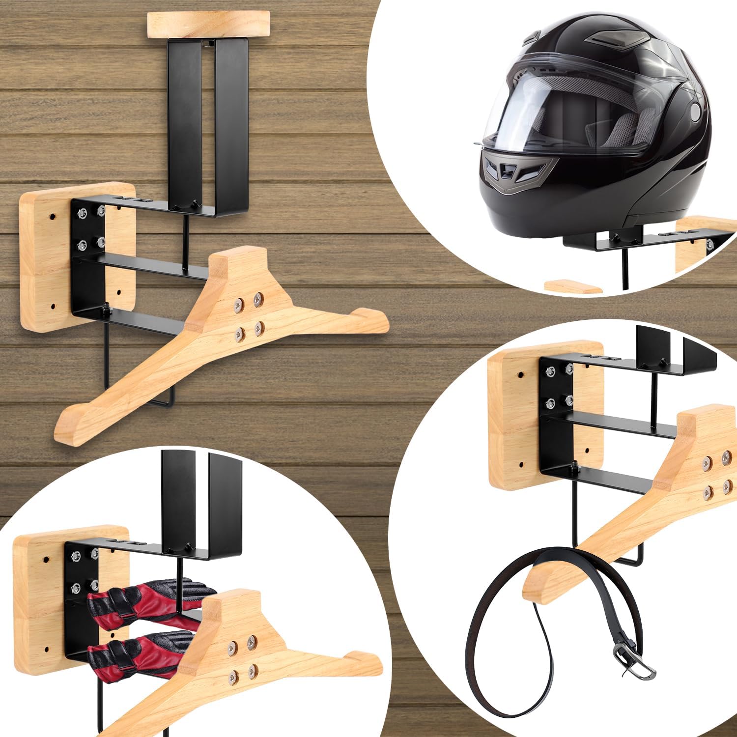 Supporto da parete in legno pe - Sports Equipment Storage Rack recensione e prezzo