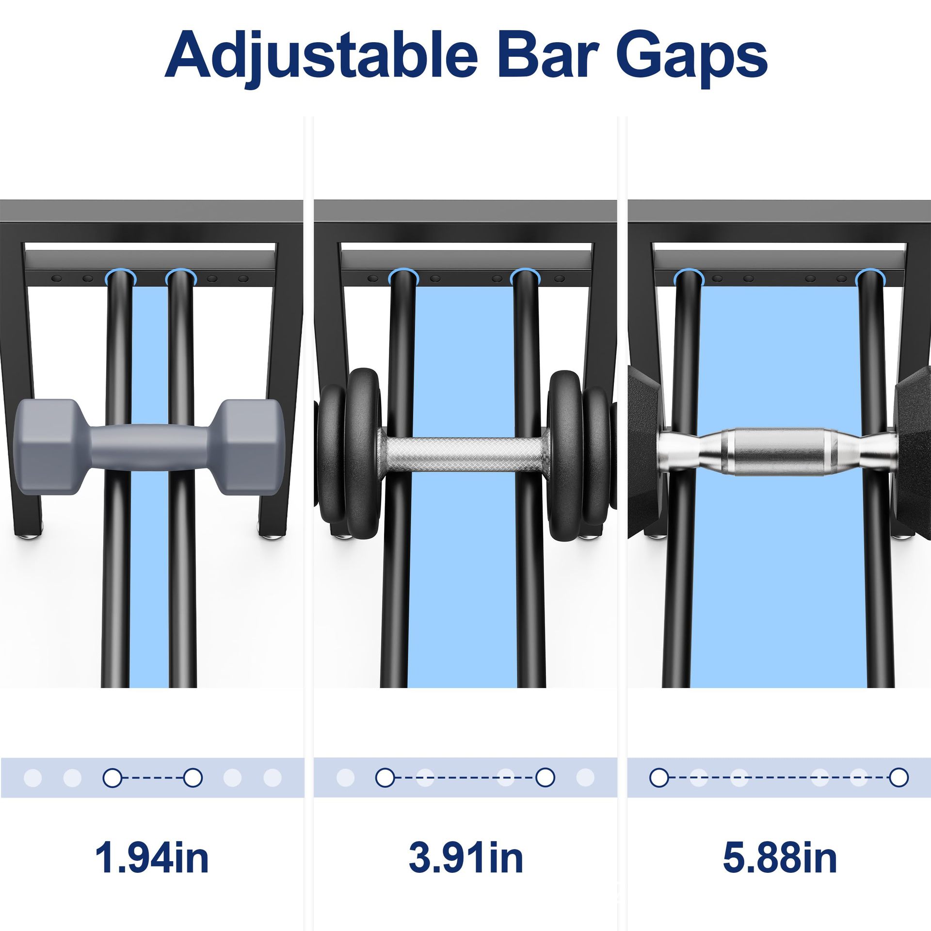 Porta manubri regolabile in me - Sports Equipment Storage Rack recensione e prezzo